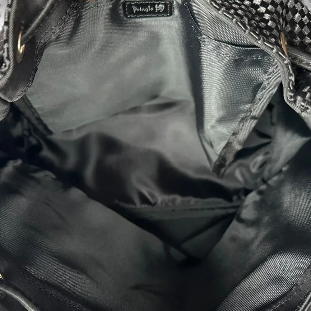 Pringle Black Textured Women's Backpack